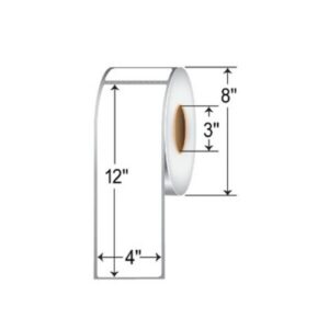 Barcode Label Matt  Semi Glossy (4 x 12)