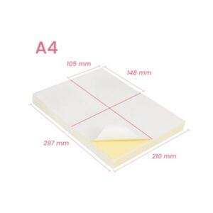 Barcode Label Matt  Semi Glossy A4 (210mm X 297mm)